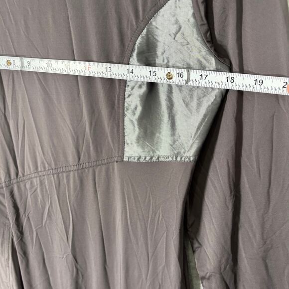 Bianco Levrin‎ Dress Small Taupe Parachute Lagenlook Artsy Modest Art Wear Flowy - Picture 7 of 14